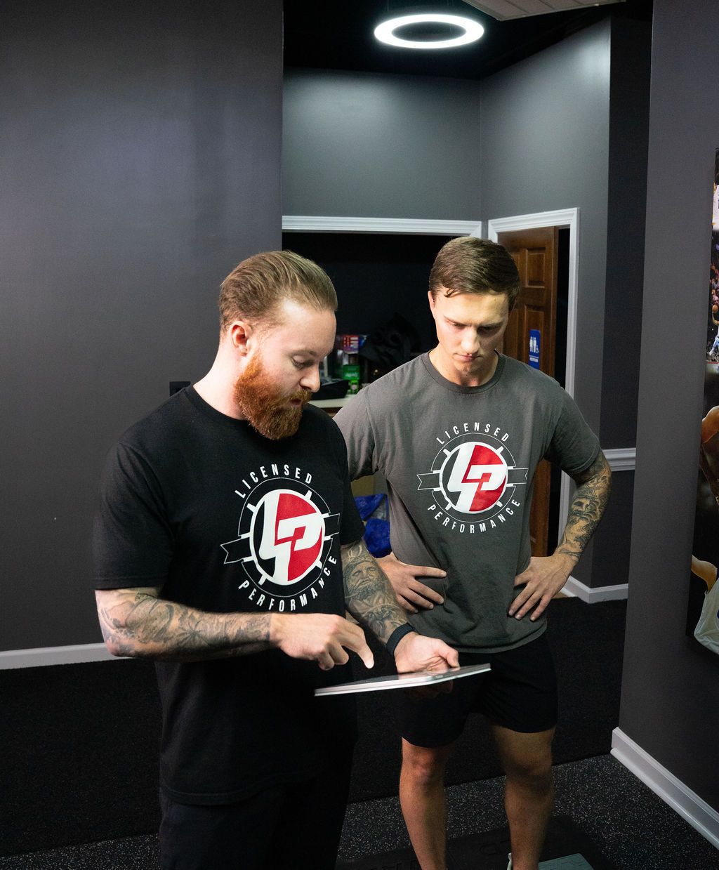 Hands-on manual therapy session with a sports physical therapist.